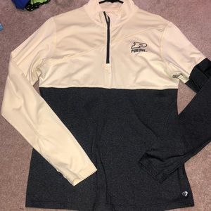 Tri-Tone Purdue Quarter Zip